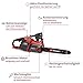 Einhell Professional Akku-Kettensäge GP-LC 36/40 Li BL-Solo (36 V, 38 cm Schnittlänge, Brushless, 19 m/s Kettengeschwindigkeit, autom. Kettenschmierung, ohne Akku)