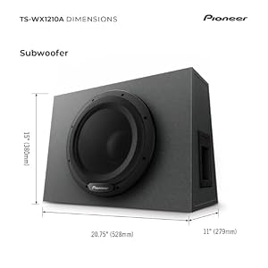 PIONEER TS-WX1210A Powered 12" Subwoofer with Enclosure 1300W Max — photo 6 of 6