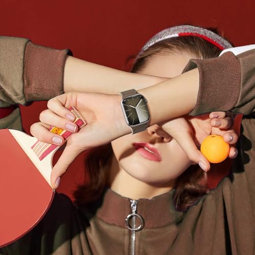 SINGEAR Magnetic Silicone Loop Band Compatible with Apple Watch 49 45 44 42mm Bands for Women Men, Sport Silicone Strap Strong Magnet Wristband for iWatch Ultra 1/2 Series 9 8 7 6 5 4 3 1 SE — view 5