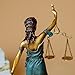 R REALONG Bronze Blind Lady Justice Statue,11