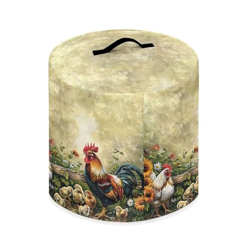Image of Cozeyat Farm Rooster Kitchen Decor Accessories Appliance Dust Cover for Electric Pressure Cooker /Air Fryer /Rice Cooker /Steamer /Toaster,Pressure Cooker Cover 8 qt