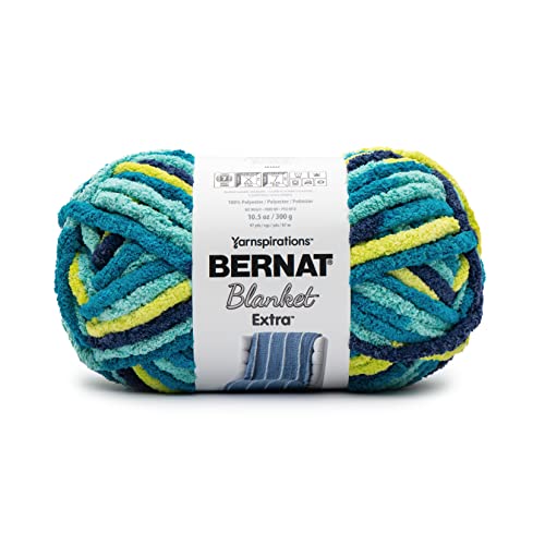 Image of Bernat Blanket Extra Seaside Brights Yarn - 2 Pack of 300g /10.5oz - Polyester - 7 Jumbo - 97 Yards - Knitting /Crochet