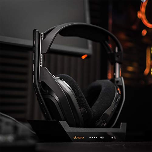ASTRO Gaming A50 Casque sans fil Connexion+ Station de Charge Gamer, 4ème Génération, Dolby, Équilibre entre son des Jeux et Voix, 2,4 GHz, pour Xbox Series X|S, Xbox One, PC - Noir/Or
