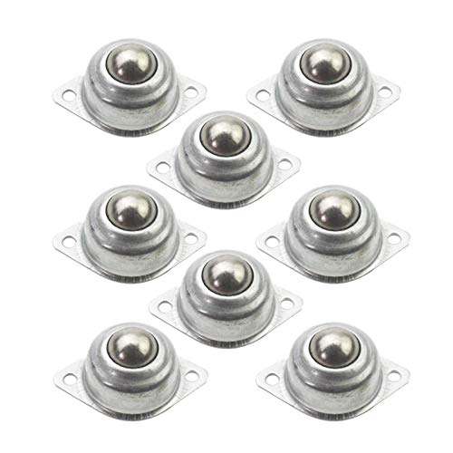 BOCbco Casters for Movingniture 12 Pieces Cy-15A Ball Transfers Universal Rotation Ball Conveyor Wheeler Roller 5/8 inch Ball Bearings Wheel Transmission Ball/Silver