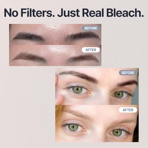 Image of COSNORI Easy Brow Tone Changer - Gentle Lightening Formula for Soft, Natural Look - Brow Bleach Kit, Easy At-Home Application, Quick Results in 2-3 Minutes, 5 Applications