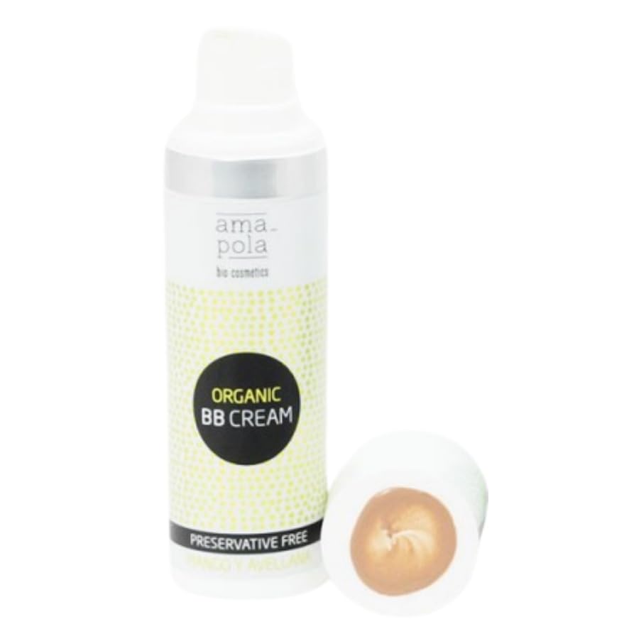 BB Cream Natural Tono 01 con Mango y Avellana 30 ml Hidratación, Protección Solar y Color Ligero No Comedogénica