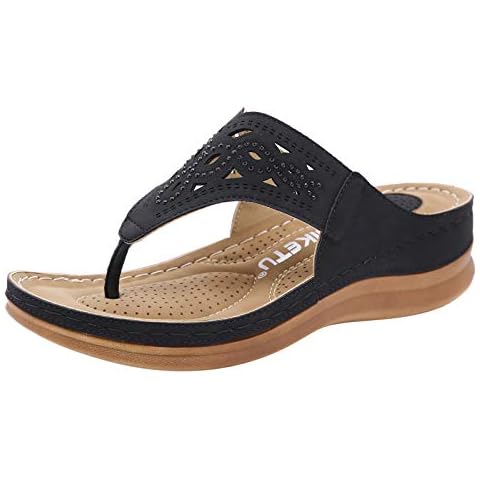 White Sandals for Women Women's Flip Flops Comfortable Flats Sandals for Women Gladiator Bohemian Beaded Summer Shoes Outdoor Beach Clip Toe Sandal Cover