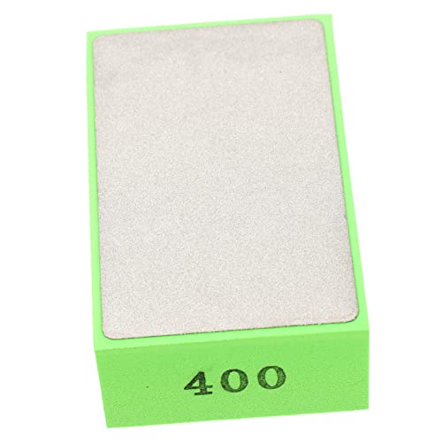 IWOWHERO Diamond Hand Polishing Pad 95mmx58mm for Tile Glass 400-grit Marble Sanding Pad