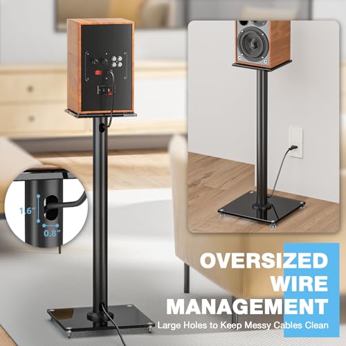Rfiver Upgraded 45° Swivel Speaker Stands Pair For Surround Sound thumb #4