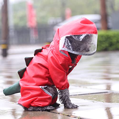 Chaqueta impermeable de doble capa para perros pequeños que odian mojarse 4