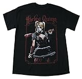 DC Comics Harley Quinn Arkham Asylum Harley Bat Men's T-Shirt (large)