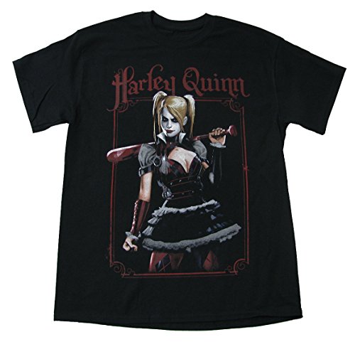 DC Comics Harley Quinn Arkham Asylum Harley Bat Men's T-Shirt (large)