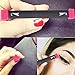 Ylapagne Stamps Eyeliner Tool Beauty Makeup Brush Eyeliner Mold Silicone Eye Shadow Stamp Eyeshadow Wing Style Cat Eye Cosmetic Tools for Women (Black)