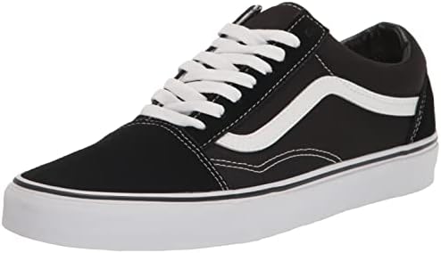 Vans Men's Old Skool Classic Suede/Canvas' Sneaker, 6 UK, Black White, 40.5 EU