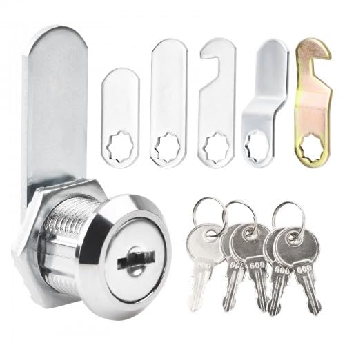 Hochwertiges Spindschloss Set - Schrankschloss mit Schlüssel, Spindschloss mit Schlüssel, Ideal als Schloss Briefkasten und Postkasten Schloss