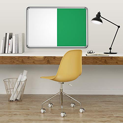 Image of Nechams White Board and Pin Up Notice in Combination (Green, 3ft x 2ft)