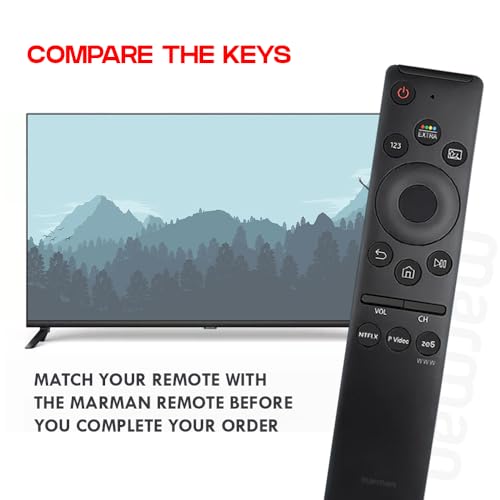 Image of marman Compatible with Samsung Tv Remote Model BN59 Original Suitable for Smart Android 4K TV Series Starts with 6 | 7 | 8 with Hotkeys - Non Voice Command - Match Key by Key with Original Remote