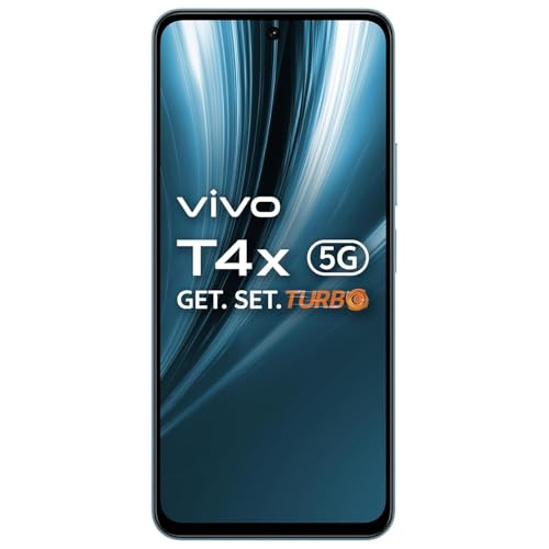Image of vivo T4x 5G Marine Blue 8 GB RAM 256 GB ROM | Dimensity 7300 5G | Octa Core Processor | 50MP + 2MP Rear Camera | 6500 mAh Battery