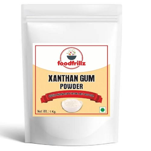Image of foodfrillz Xanthan Gum Powder for GLUTEN FREE baking and cooking|for cosmetics|food industry (XAN-1Kg)