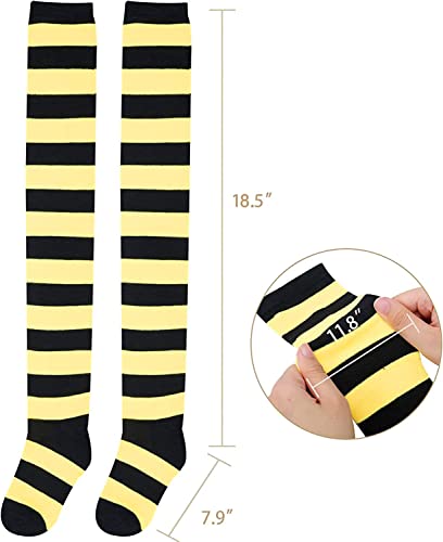 Zmart Women's Striped Thigh High Socks - Long Over The Knee Socks for Teens and Women3