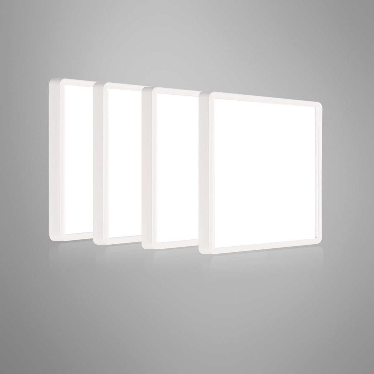 Ouyulong Plafón LED 23cm 18W 6500K Blanco Frío 4uds