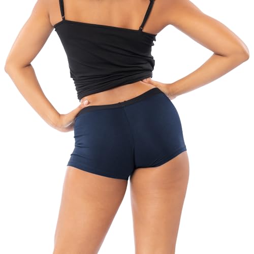 Image of Sexy Basics Women's Boy Short Trunks | Cotton-Stretch Boxers | Multi Packs