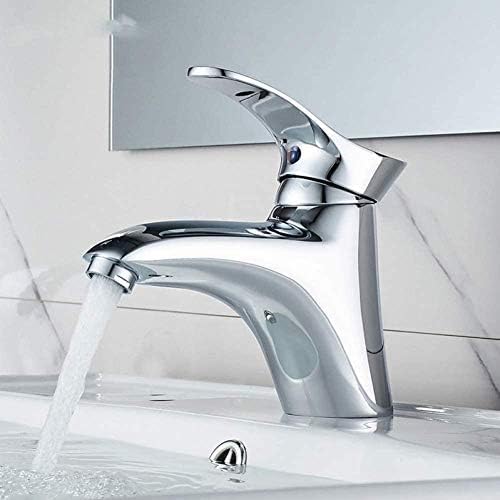 Robinet mitigeur de salle de bain chrome poli mitigeur lavabo laiton