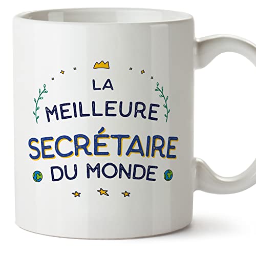 MUGFFINS Tasses pour SECRÉTAIRE - En Français - Cadeau original pour SECRÉTAIRE femme - Meilleur du Monde - 11 oz / 330 ml Cover