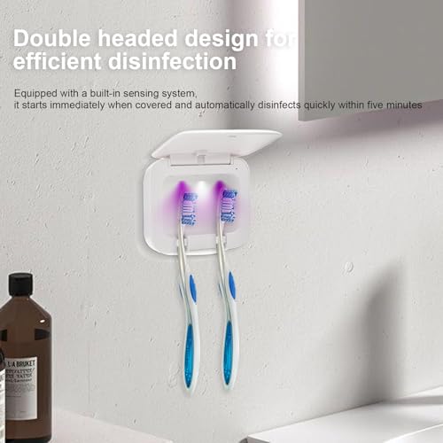 taishan uv toothbrush case sanitizerrechargeable portable mini toothbrush holder with mirrorkills 999 of germsfits all toothbrushes for electric and manualsafety feature for home and travel