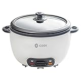 ICOOK 5-Cup Uncooked 10 Cup Cooked Rice Cooker 1L Grains,Oatmeal,Cereals Cooker,Rice Warmer...