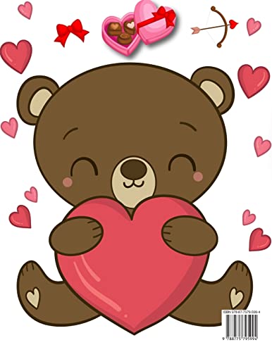 Livre de coloriage pour la Saint-Valentin pour les enfants: 30 images mignonnes et amusantes remplie