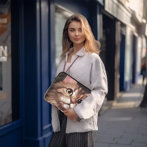 Funda para portátil de 13-14 pulgadas Cute Cat impermeable miniatura 7