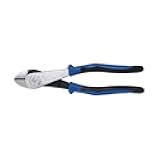J2000-48 Pliers, Made in USA, Diagonal Cutting Pliers with Angled Head, Heavy-Duty to Cut ACSR, Screws, Nails, and most Hardened Wire, 8-Inch