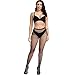 Bestjybt Womens Fishnet Tights High Waist Mesh Fish Net Stockings Pantyhose (US, Alpha, One Size, Regular, Regular, Black Small Hole)