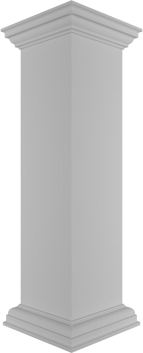 Ekena Millwork NWL10X40PLF0B0 Newel Posts, White