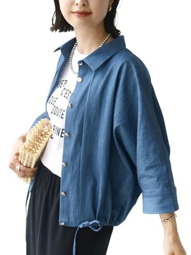 [�V�b�v�X �t�H�[ �E�B����] SHIPS for women �V���c WEB��s WEB���� ��􂢉\ �f�j�� ���C�N �^�b�N �� �h���X�g �H�D �V���c ���f�B�[�X 311650029 �u���[ ONE SIZE