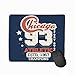 Produktbild Mouse Pad Sport Stamp Chicago Graphic Set wear Typography Emblem Vintage Athletic Apparel Design Print Rectangle Rubber Mousepad 11.81 X 9.84 Inch