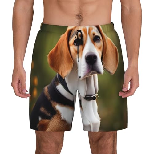 Short de bain homme double couche et imprimé Beagle EdWal