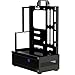 PC Test Bench ATX Case Open Frame Computer Case, Upgraded Version Portable Chassis Bracket, Zinc Coated Steel Cases Shell, Support Installation ITX/MATX/ATX Motherboards(Black)