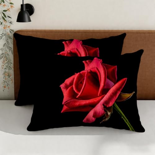 Housse de couette 160x200 couple rose rouge pour une chambre cocooning - 5