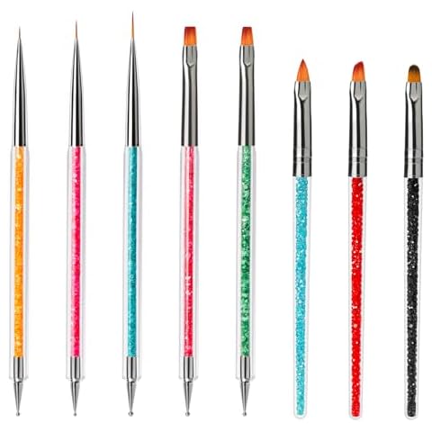 Function Nail Brush for Dotting Drawing Nail Art Brushes Cover