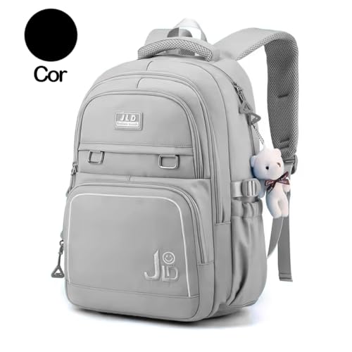 Mochila Fofa Feminina De Costas Bolsa Impermeável Escolar Leve Escolar Viagem Trabalho Faculdade Pas