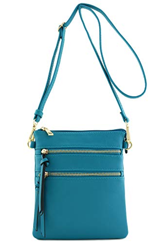 Functional Multi Pocket Crossbody Bag (Teal)
