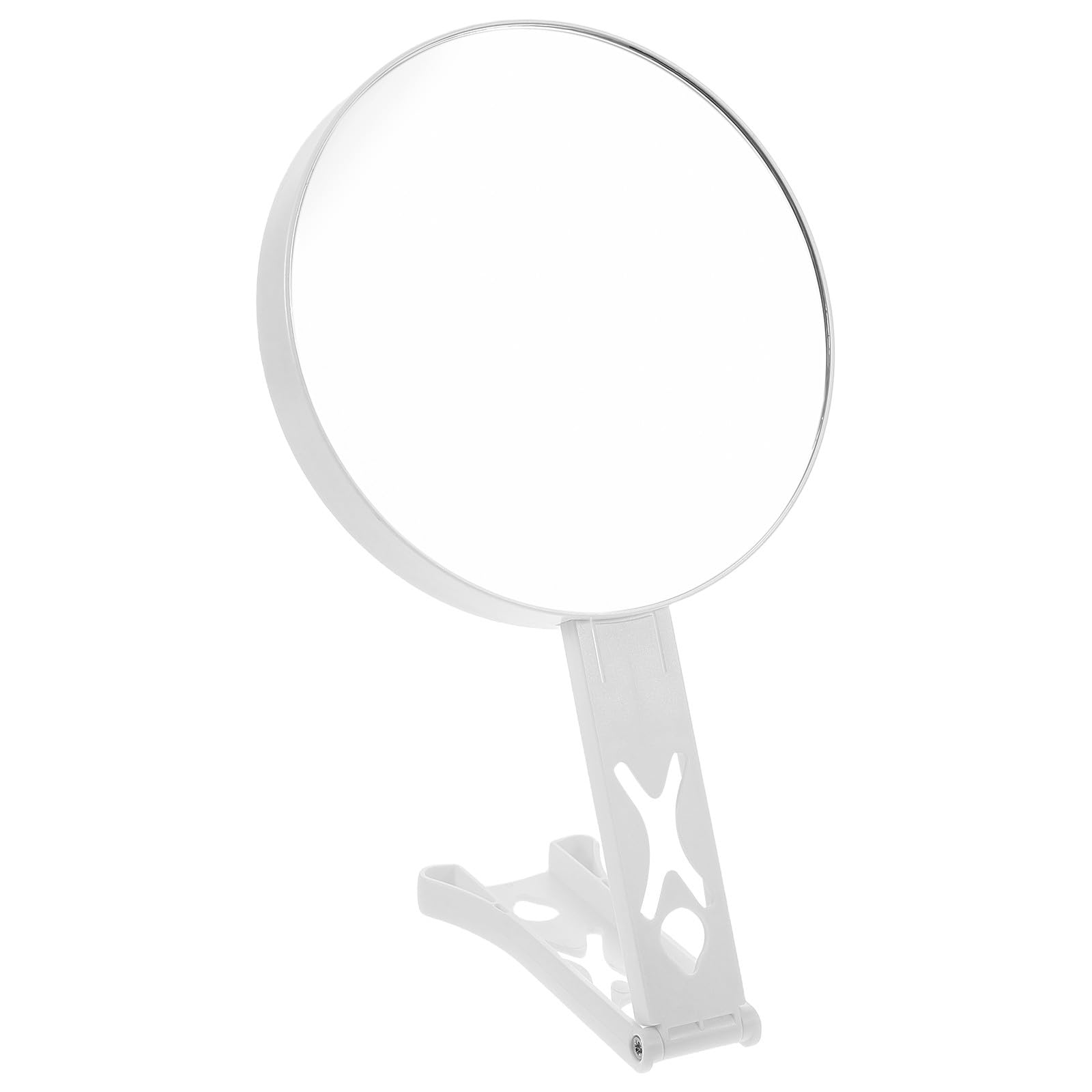 Miroir de maquillage grossissant 20x compact et double face Mikinona blanc en ABS léger