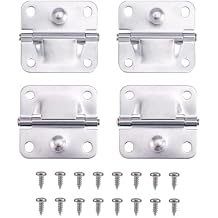 Tinoaly 4pcs Stainless Steel Cooler Hinges Replacement for Coleman Parts, Ice Chest Hinge Repair Kit with 16 Screws, Camping Coolers Accessories Compatible with 5235 5250 5286b 6262 6270 Most Models