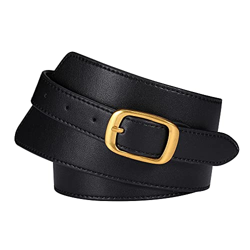 Ayliss Women Waist Belt Faux Leather Irregular Vintage Wide Dress Belt Retro Wide Waist Cinch Belt for Jumpsuit Coat Costume3