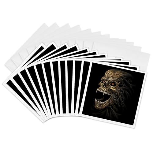 Cartes de vœux crâne pour vos invitations de fêtes d'Halloween