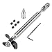 uxcell 4mm Drive Shaft w Propeller and Universal Joint for RC Boat, L130mm Shaft, L80mm Sleeve, D36mm Propeller, Fit for 2mm Motor Shaft