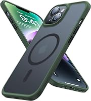 TORRAS [Upgrade Magnetisch für iPhone 13 Pro Hülle für MagSafe [Militärschutz] (TOP Adsorption) Schutzhülle Samtige Touch Matt Stoßfest Anti-Kratzen Handyhülle Case Alpengrün – Ansicht 7