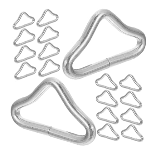 BCOATH 50Pcs Wear Resistant Trampoline Parts Durable Triangle Buckles for Trampoline Supplies for Securing Bags and Outdoor Equipment